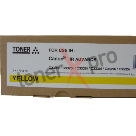 TONER CANON IR ADVANCE C3300 C3325 YELLOW GENERIQUE 8527B002 CEXV49