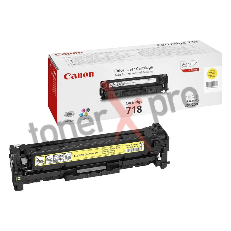 CANON TONER YELLOW LBP7200 ORIGINAL 718Y 2659B002 CANON TONER YELLOW LBP7200 ORIGINAL 718Y 2659B002