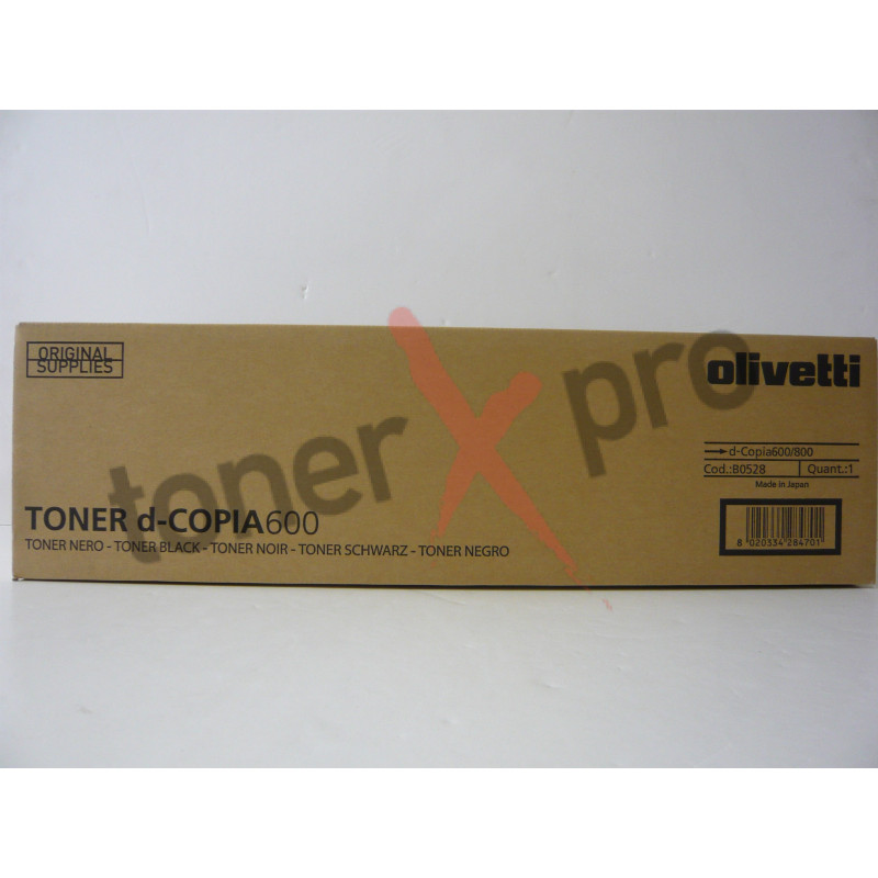 OLIVETTI TONER BLACK D COPIA 600 ORIGINAL B0528 OLIVETTI TONER BLACK D COPIA 600 ORIGINAL B0528
