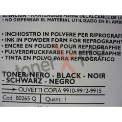 OLIVETTI TONER COPIA9910/COPIA9912/CTG-5KC/ 910  B0265Q       ORIGINE