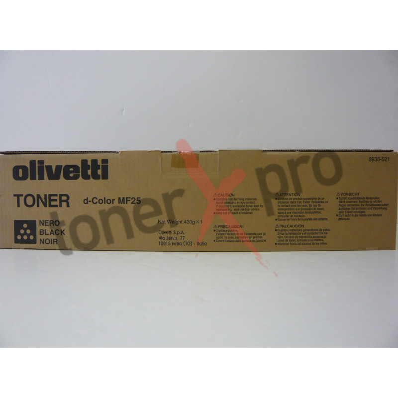 OLIVETTI TONER BLACK D COLOR MF25+ ORIGINAL B0533 OLIVETTI TONER BLACK D COLOR MF25+ ORIGINAL B0533