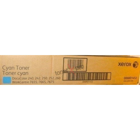 XEROX TONER DOCUCOLOR 260/WC7655/CYAN/737G X 2CTG/ 006R01452  ORIGINE