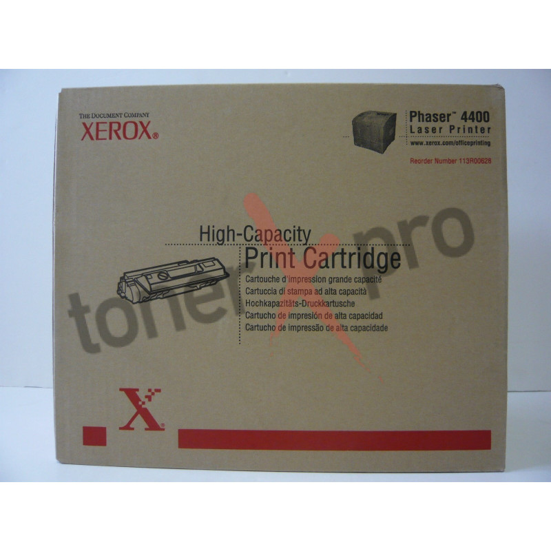 XEROX TONER PHASER PH4400/BLACK/CTG.HAUTE C/15KC/ 113R00628   ORIGINE