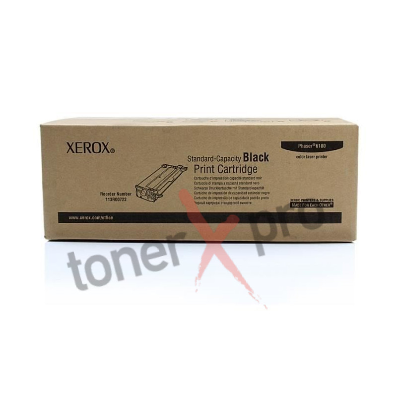 XEROX TONER PHASER PH6180/BLACK/CTG.HAUTE C-8KC/ 113R00726    ORIGINE