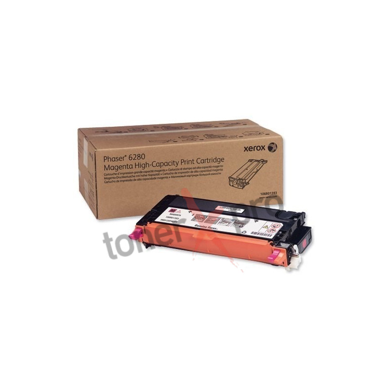 XEROX TONER PHASER PH6280/MAGENTA/CTG.HAUTE C/6KC/ 106R01393  ORIGINE