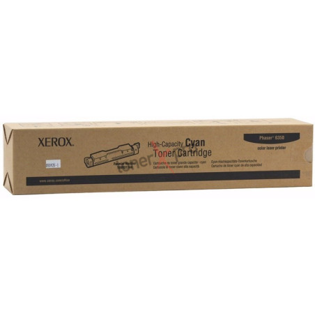 XEROX TONER PHASER PH6350/CYAN/CTG.HAUTE C/10KC/ 106R01144    ORIGINE