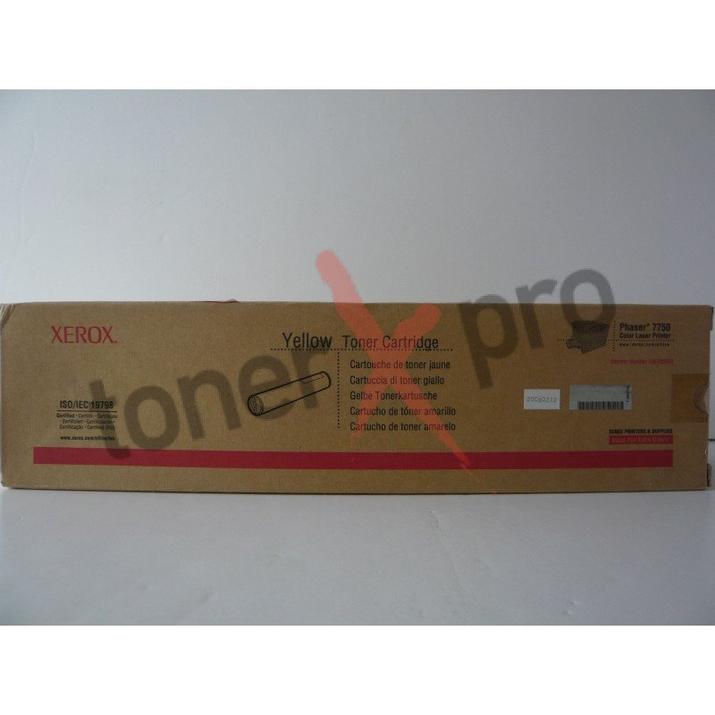 XEROX TONER YELLOW PHASER 7750 ORIGINAL 106R00655