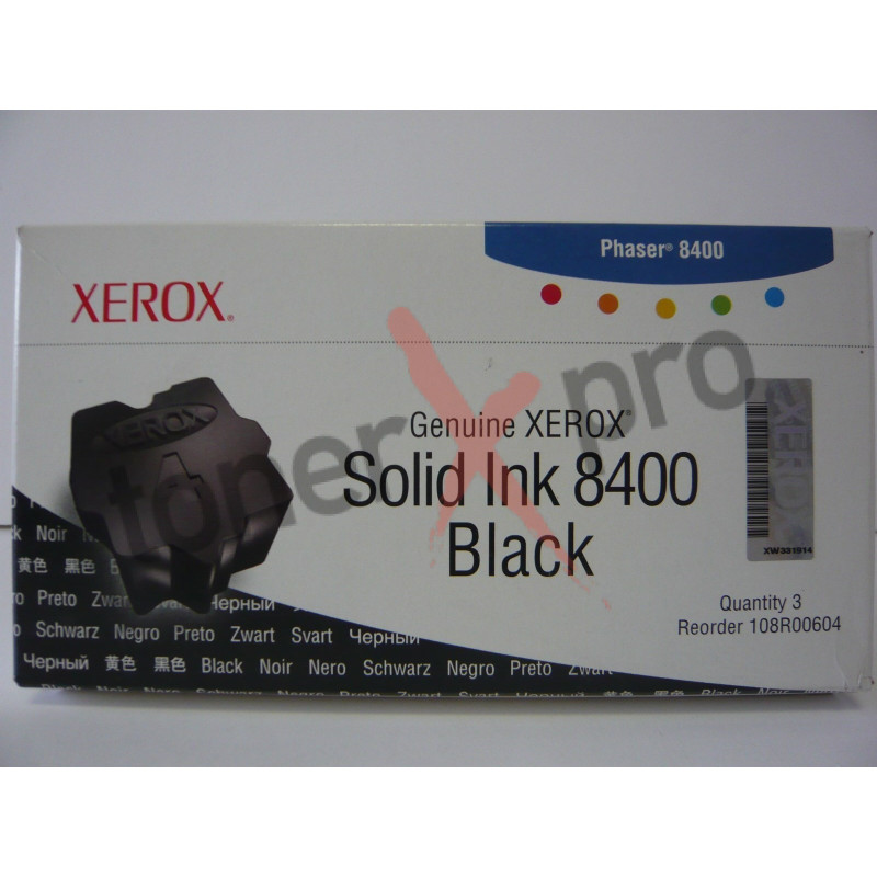 XEROX TONER BLACK PHASER 8400 ORIGINAL 108R00604
