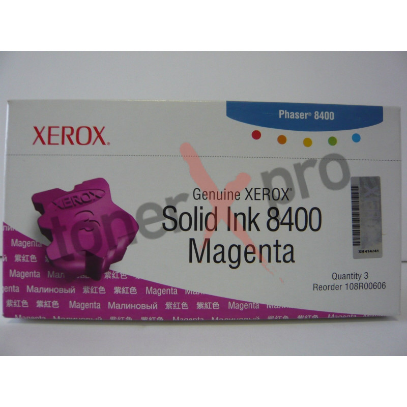 XEROX TONER MAGENTA PHASER 8400 ORIGINAL 108R00606