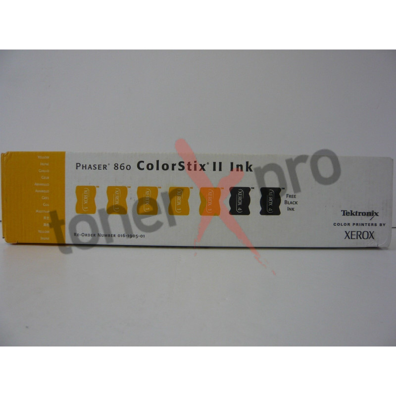 XEROX TONER YELLOW PHASER 860 ORIGINAL 016190501 XEROX TONER YELLOW PHASER 860 ORIGINAL 016190501