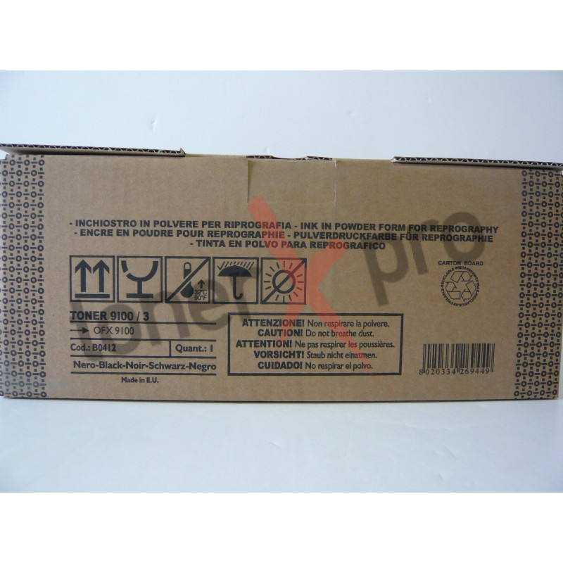 OLIVETTI TONER BLACK OFX 9100 ORIGINAL B0412 OLIVETTI TONER BLACK OFX 9100 ORIGINAL B0412
