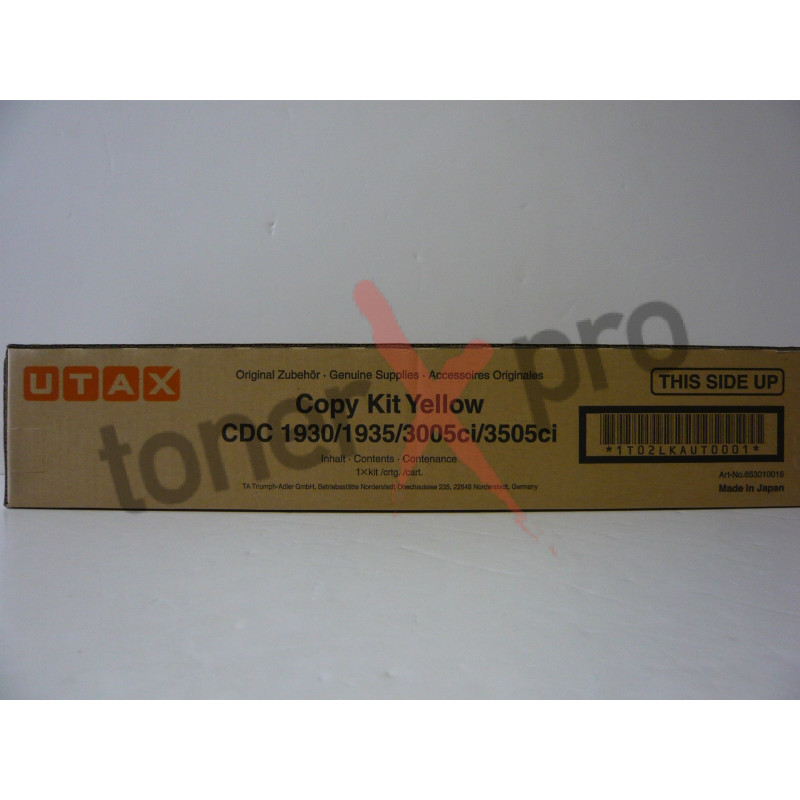 UTAX-TRIUMPH ADLER TONER YELLOW 3005ci ORIGINE 653010016