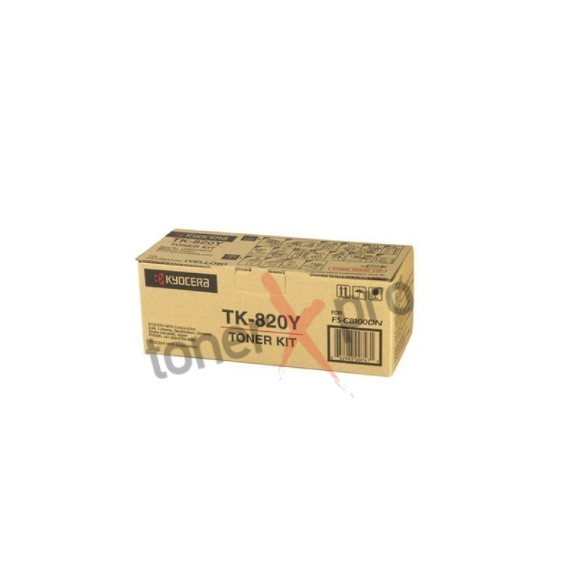 KYOCERA TONER YELLOW FS C8100DN ORIGINAL TK820 TK820Y KYOCERA TONER YELLOW FS C8100DN ORIGINAL TK820 TK820Y