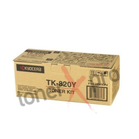 KYOCERA TONER YELLOW FS C8100DN ORIGINAL TK820Y