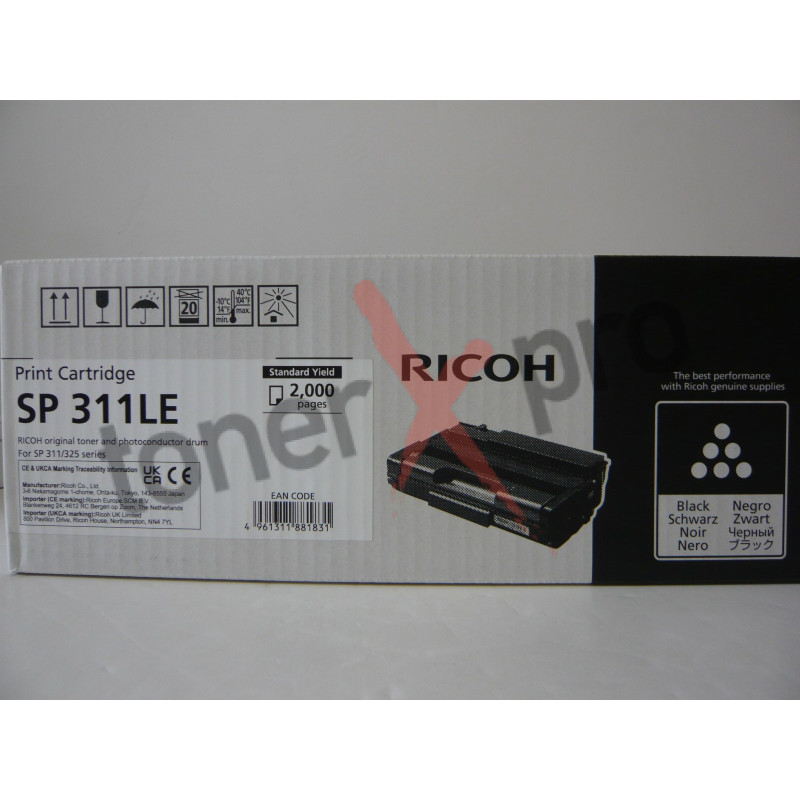 RICOH TONER SP311 ORIGINAL 407249 SP 311LE