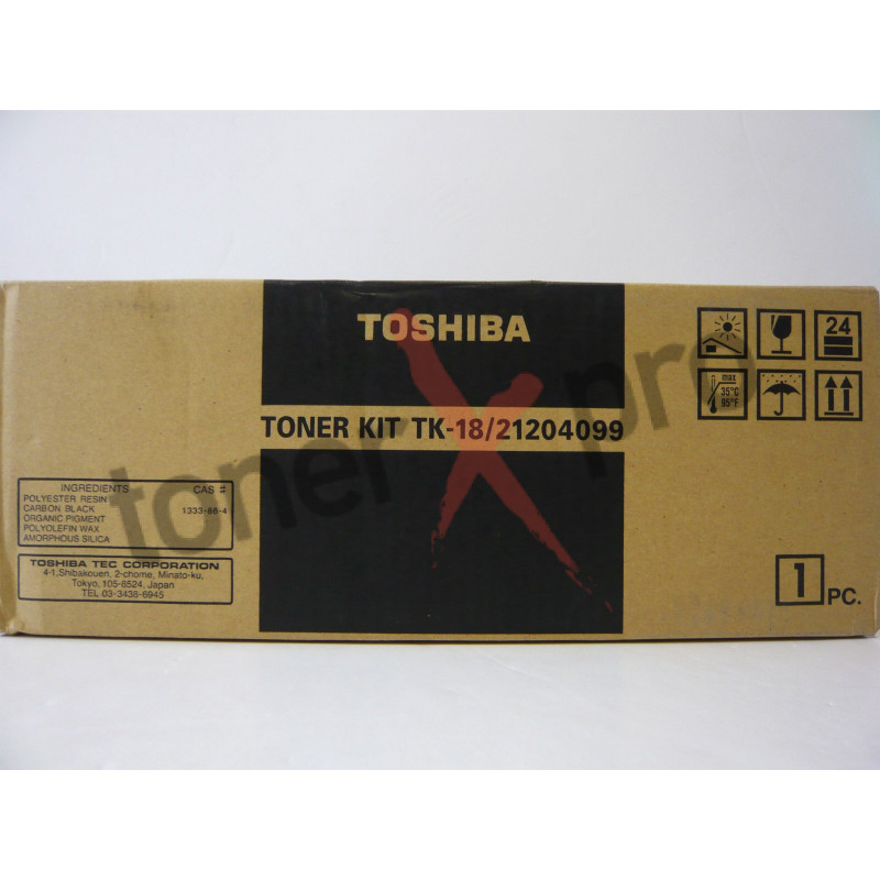 TOSHIBA TONER FAX DP80 ORIGINAL 21204099 TK18 TOSHIBA TONER FAX DP80 ORIGINAL 21204099 TK18
